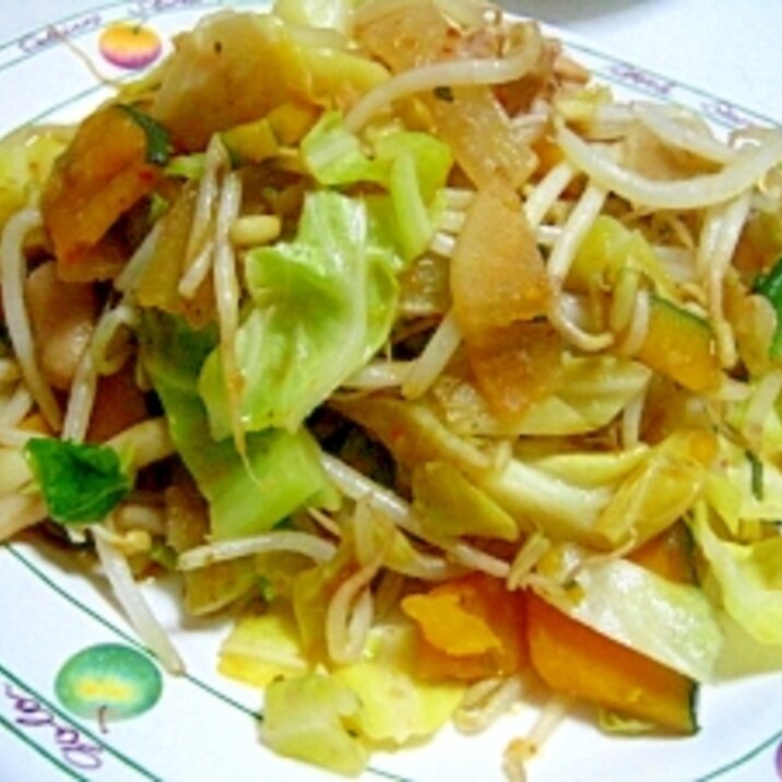 タイ風鶏と野菜の炒め物